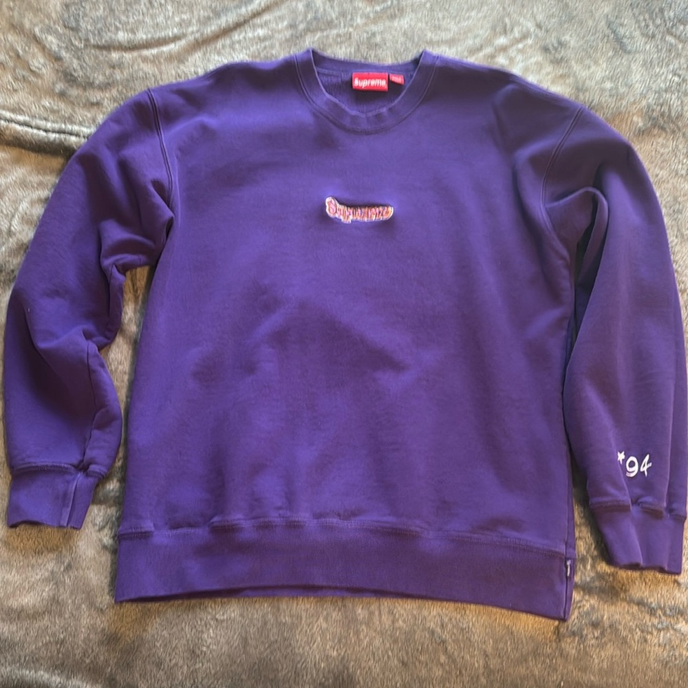 Supreme- Mark Gonzalez Logo- Purple- Size XL
